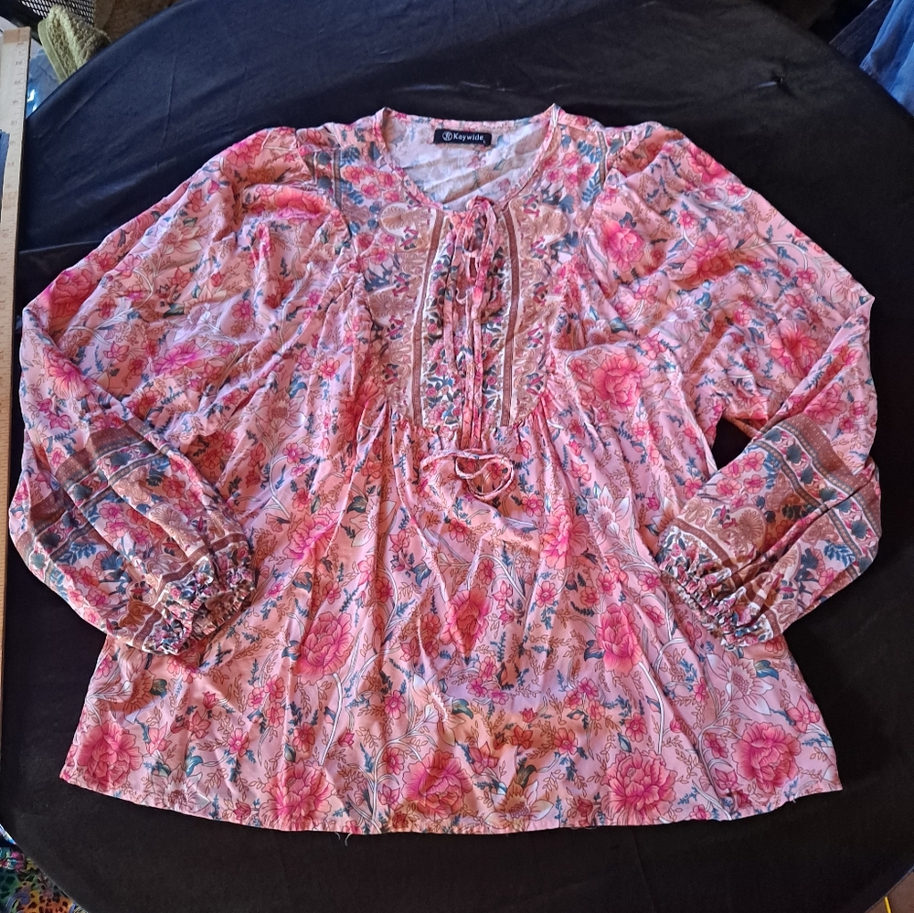 Floral Pink Blouse